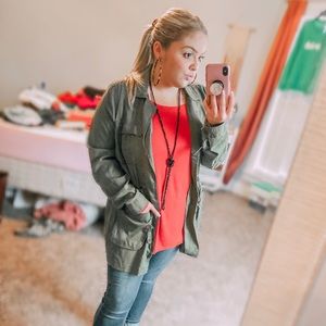 Army green jacket